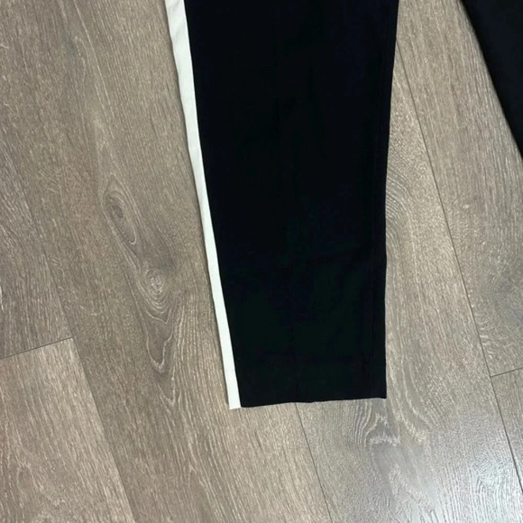 Aritzia Babaton Conan Pant Terado Side Stripe Crop Trousers Straight Leg Black - Picture 6 of 13